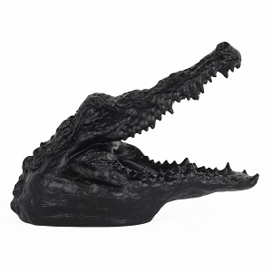 Crocodile Head Small - Matte Black